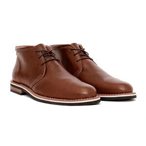 HELM MEN'S THE HYNES BROWN CHUKKA BOOT. SZ: 11.5